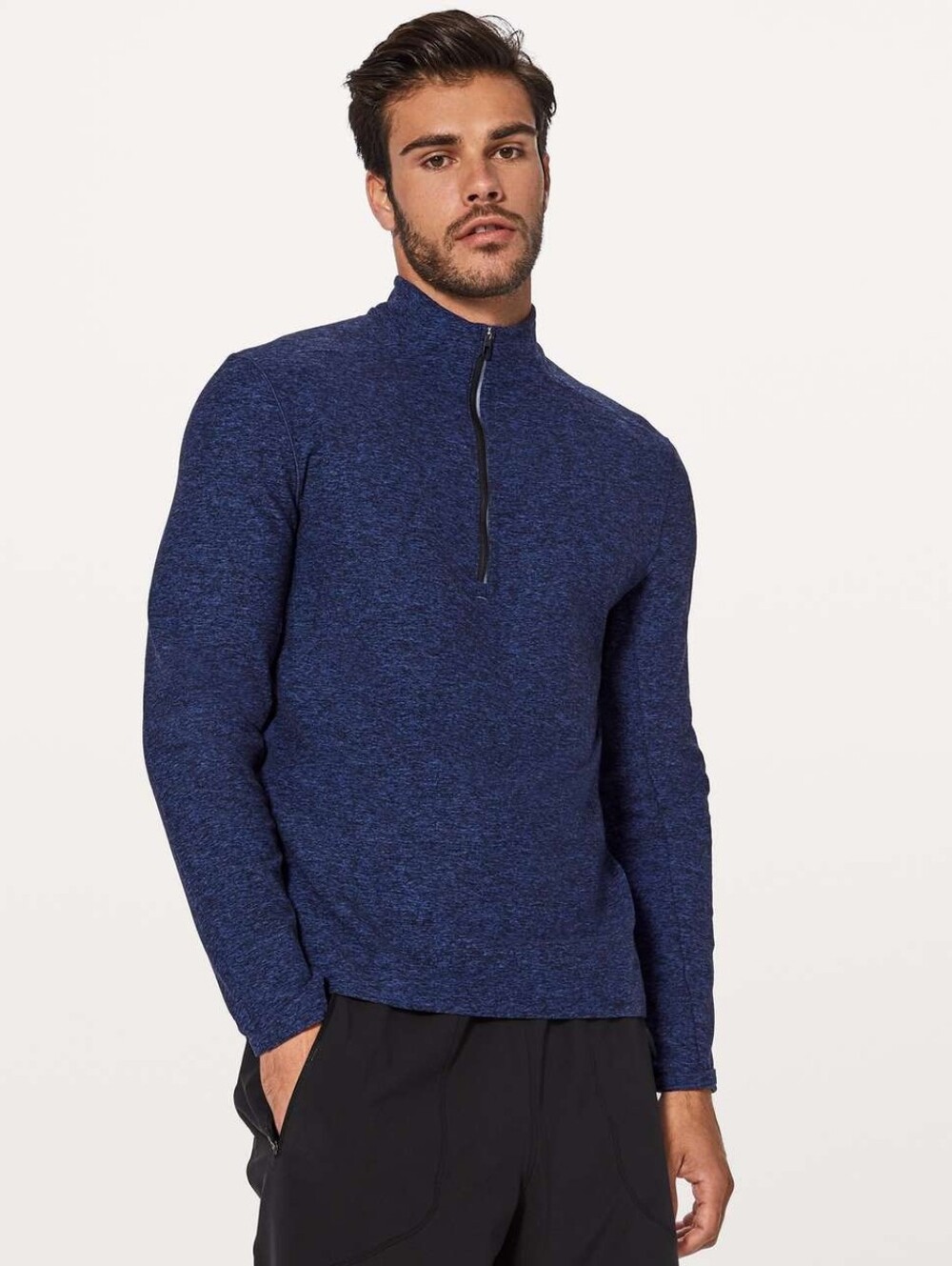 lululemon athletica Men's Navy Surge Warm Half-Zip Pullover